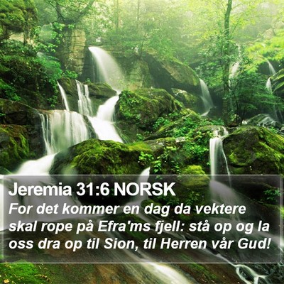 Jeremia 31:6 NORSK Bible Verse Image