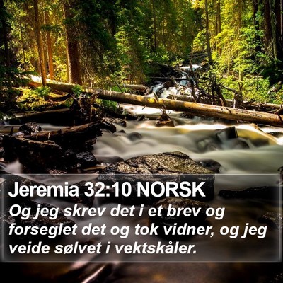 Jeremia 32:10 NORSK Bible Verse Image