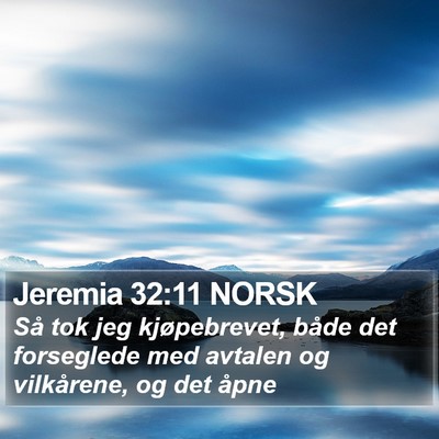 Jeremia 32:11 NORSK Bible Verse Image