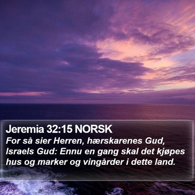 Jeremia 32:15 NORSK Bible Verse Image