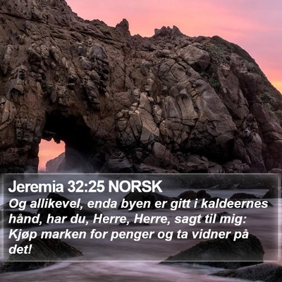Jeremia 32:25 NORSK Bible Verse Image