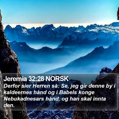Jeremia 32:28 NORSK Bible Verse Image