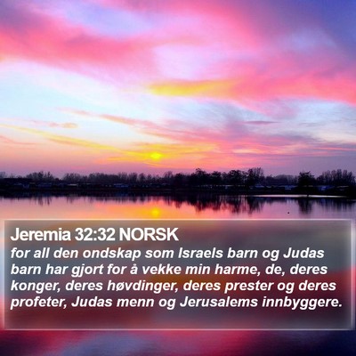 Jeremia 32:32 NORSK Bible Verse Image