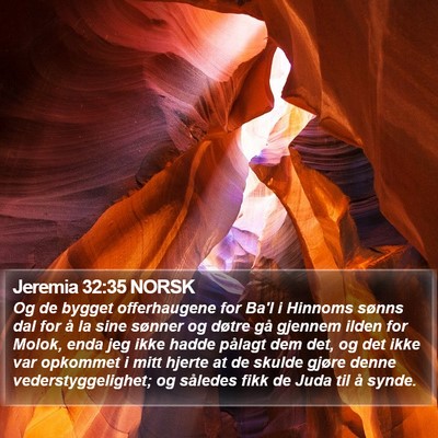 Jeremia 32:35 NORSK Bible Verse Image