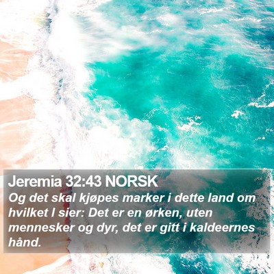 Jeremia 32:43 NORSK Bible Verse Image