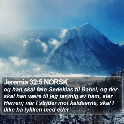 Jeremia 32:5 NORSK Bible Verse Image