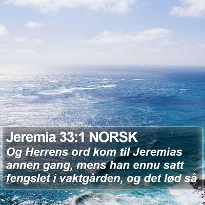 Jeremia 33:1 NORSK Bible Verse Image