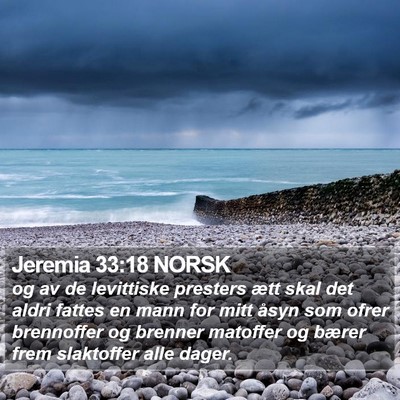 Jeremia 33:18 NORSK Bible Verse Image