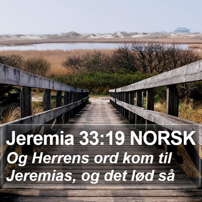 Jeremia 33:19 NORSK Bible Verse Image