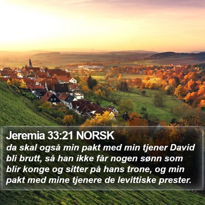 Jeremia 33:21 NORSK Bible Verse Image