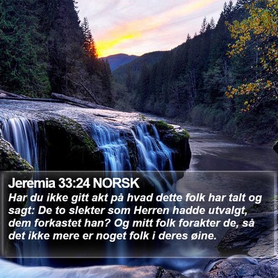 Jeremia 33:24 NORSK Bible Verse Image
