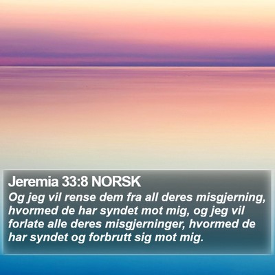 Jeremia 33:8 NORSK Bible Verse Image