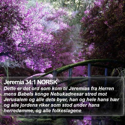 Jeremia 34:1 NORSK Bible Verse Image