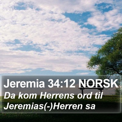 Jeremia 34:12 NORSK Bible Verse Image