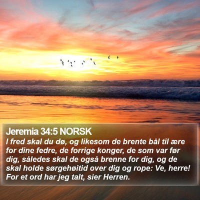 Jeremia 34:5 NORSK Bible Verse Image