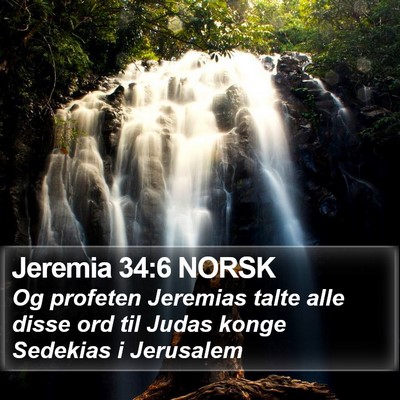 Jeremia 34:6 NORSK Bible Verse Image