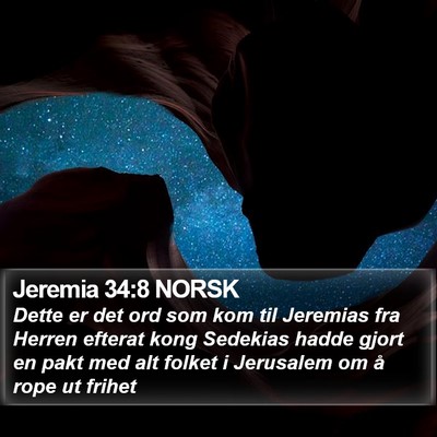 Jeremia 34:8 NORSK Bible Verse Image