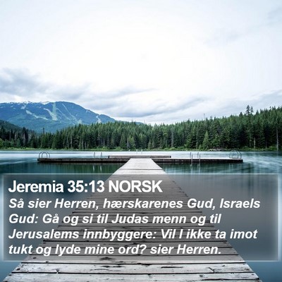 Jeremia 35:13 NORSK Bible Verse Image