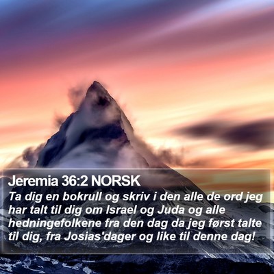 Jeremia 36:2 NORSK Bible Verse Image