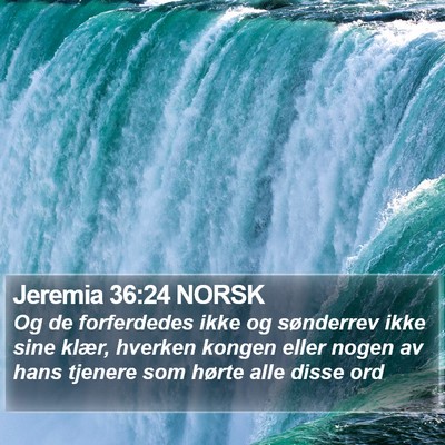Jeremia 36:24 NORSK Bible Verse Image