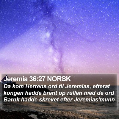 Jeremia 36:27 NORSK Bible Verse Image