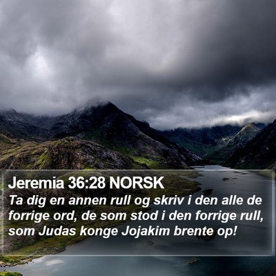 Jeremia 36:28 NORSK Bible Verse Image