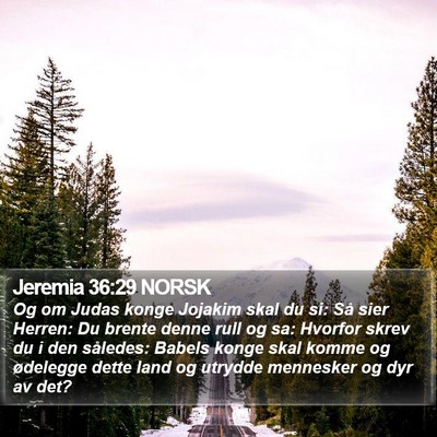 Jeremia 36:29 NORSK Bible Verse Image