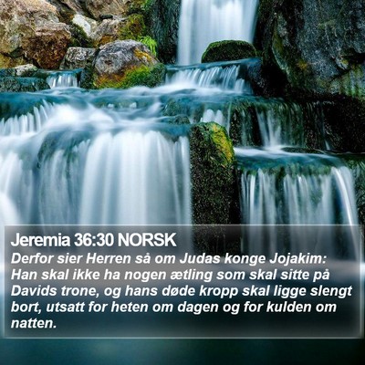 Jeremia 36:30 NORSK Bible Verse Image