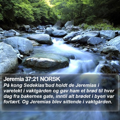 Jeremia 37:21 NORSK Bible Verse Image