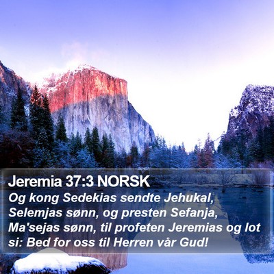 Jeremia 37:3 NORSK Bible Verse Image