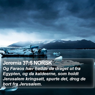 Jeremia 37:5 NORSK Bible Verse Image