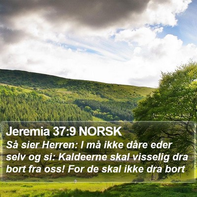 Jeremia 37:9 NORSK Bible Verse Image