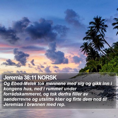 Jeremia 38:11 NORSK Bible Verse Image