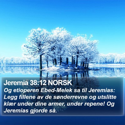 Jeremia 38:12 NORSK Bible Verse Image