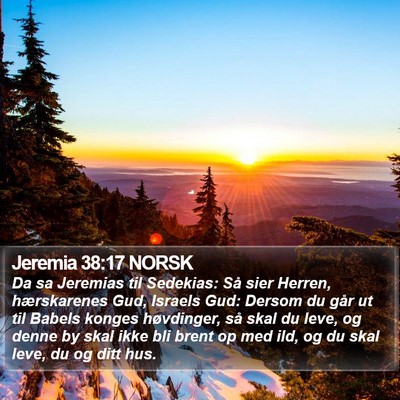 Jeremia 38:17 NORSK Bible Verse Image