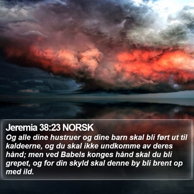 Jeremia 38:23 NORSK Bible Verse Image