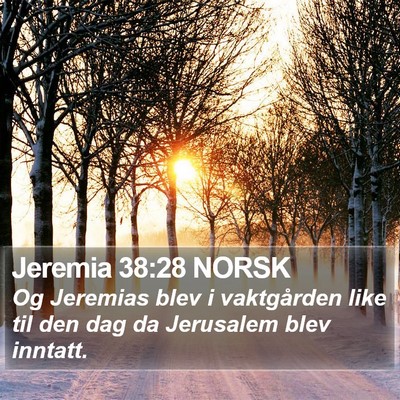 Jeremia 38:28 NORSK Bible Verse Image