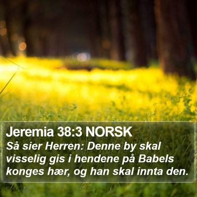 Jeremia 38:3 NORSK Bible Verse Image