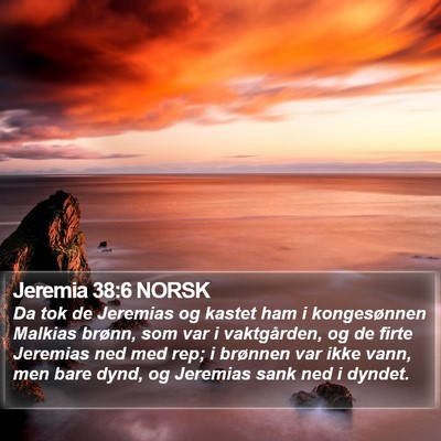 Jeremia 38:6 NORSK Bible Verse Image