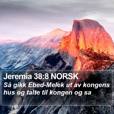 Jeremia 38:8 NORSK Bible Verse Image