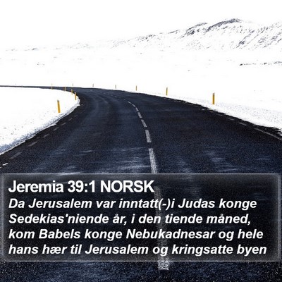 Jeremia 39:1 NORSK Bible Verse Image