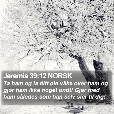 Jeremia 39:12 NORSK Bible Verse Image