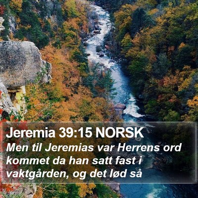 Jeremia 39:15 NORSK Bible Verse Image
