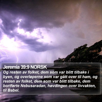 Jeremia 39:9 NORSK Bible Verse Image