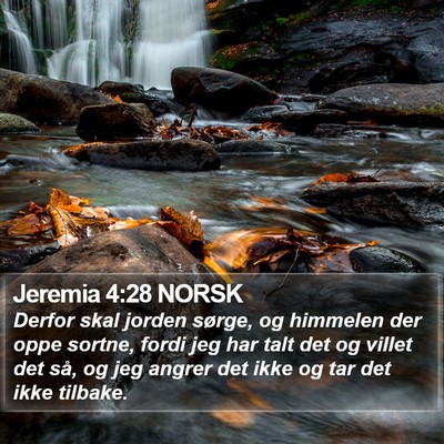 Jeremia 4:28 NORSK Bible Verse Image