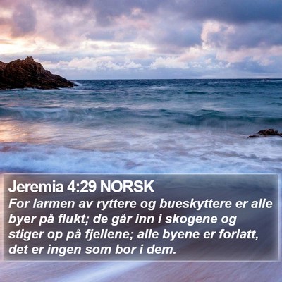 Jeremia 4:29 NORSK Bible Verse Image