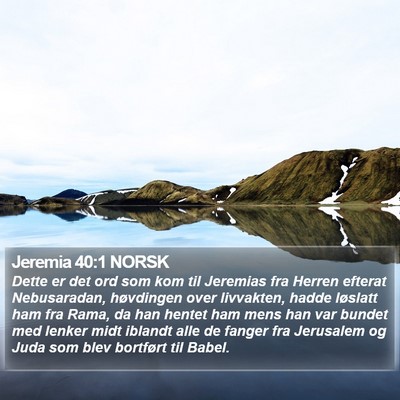 Jeremia 40:1 NORSK Bible Verse Image