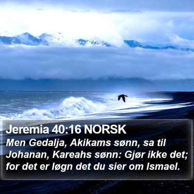 Jeremia 40:16 NORSK Bible Verse Image