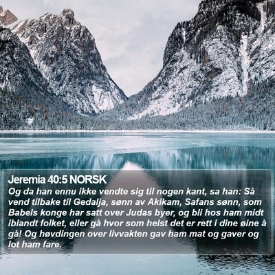 Jeremia 40:5 NORSK Bible Verse Image