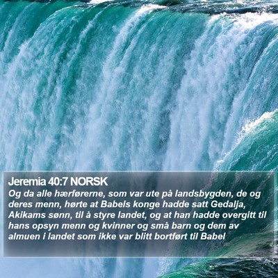 Jeremia 40:7 NORSK Bible Verse Image